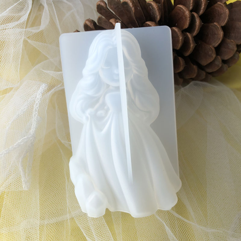 Soap Mold Silicone Loaf - 3D Cute Princess Silicone Candle Mould