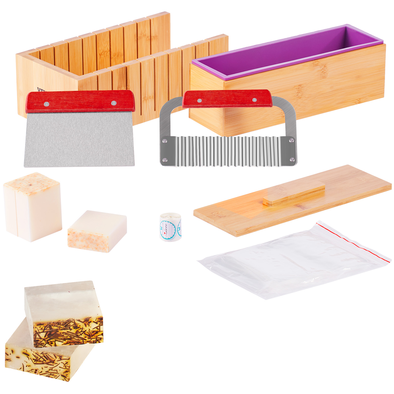 Soap Making Line - VEVOR Soap Making Kit Bamboo Cutting