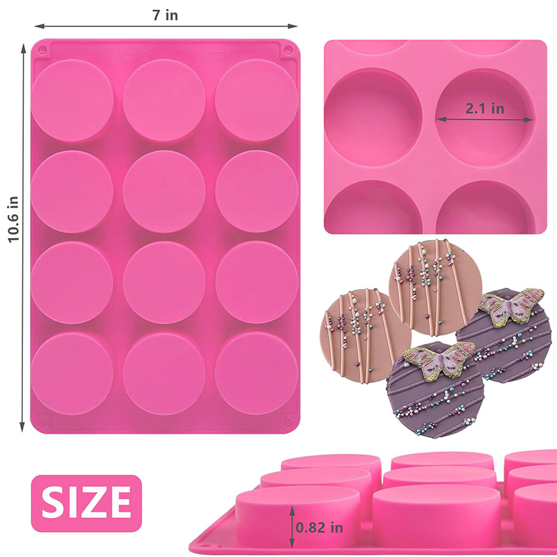 Round Silicone Molds 12-Cavity - огляд і ціна Soap Mold Silicone Loaf