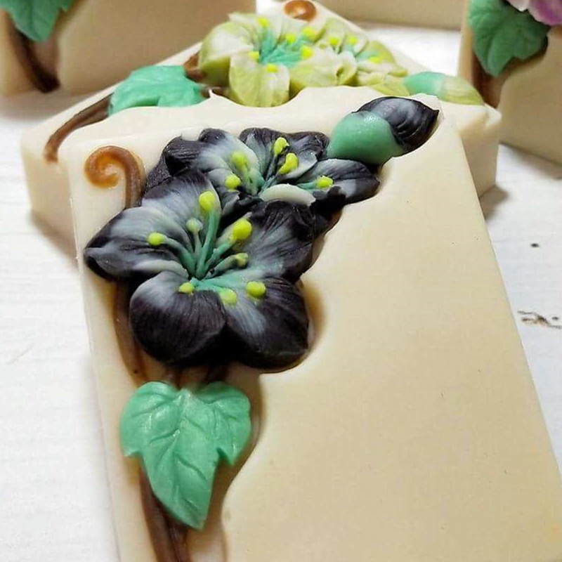 Pretty Floral Soap Mold Rectan - огляд і ціна Soap Making Process