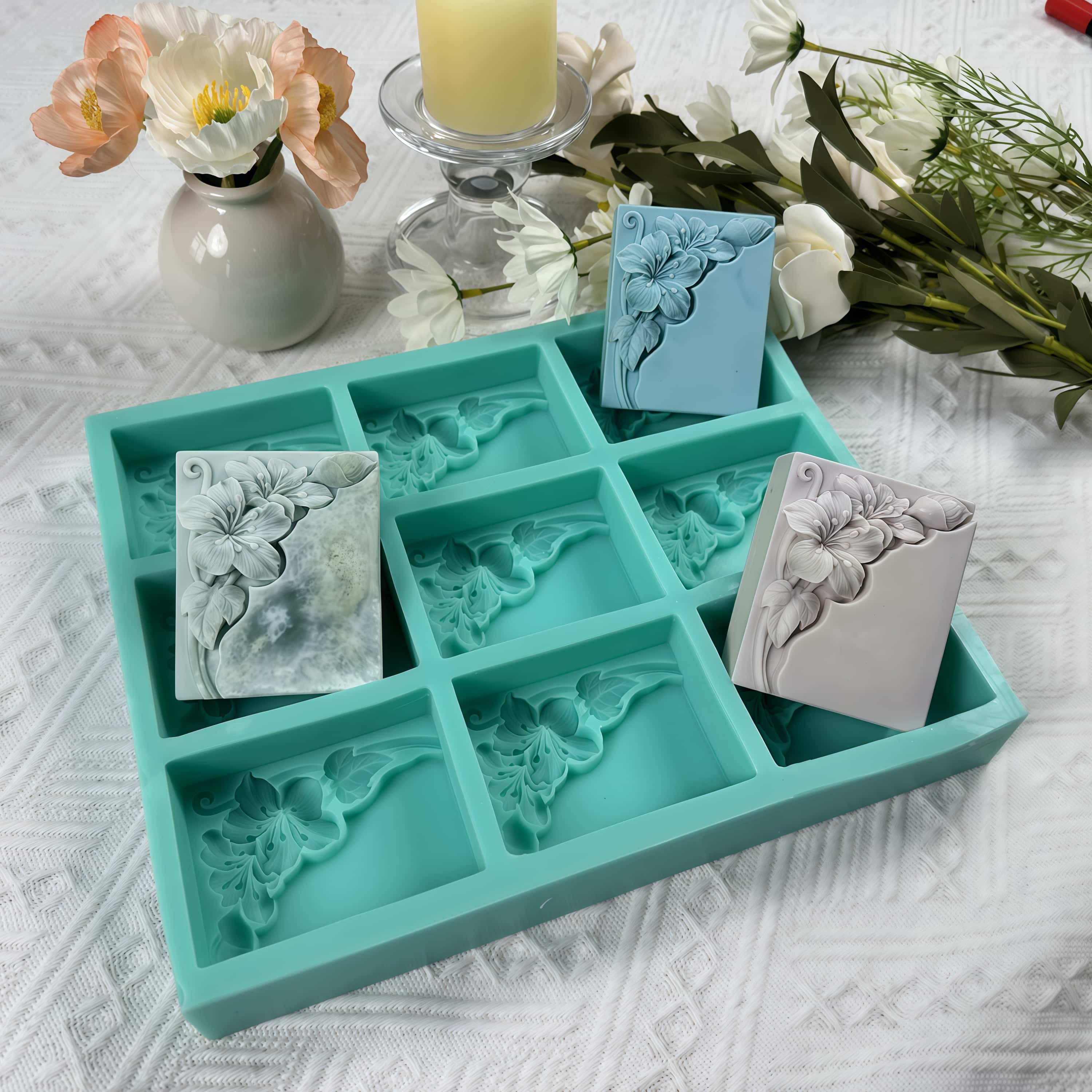 9 Cavities Tung Flower Soap Mo - огляд і ціна Soap Making Line