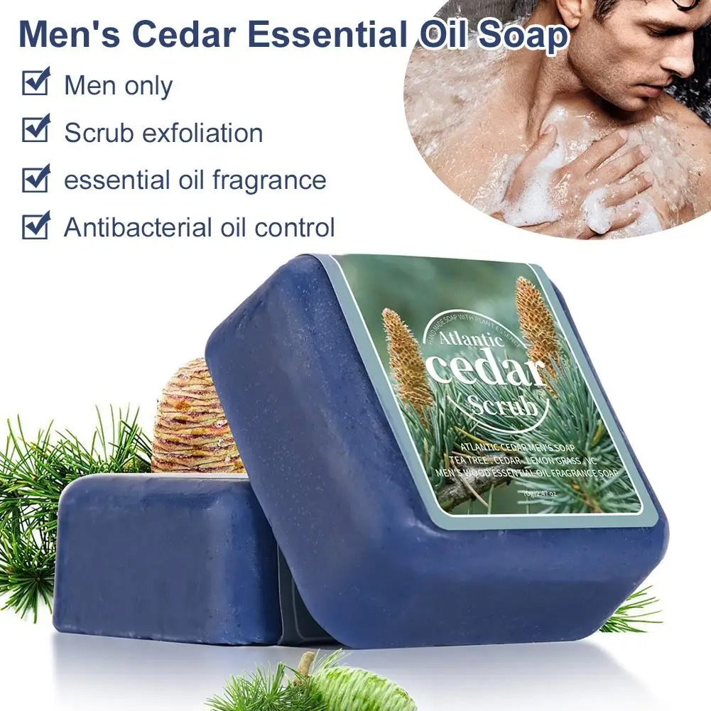 Men's Cedar Essential Oil Soap - огляд і ціна Essential Oil Soap