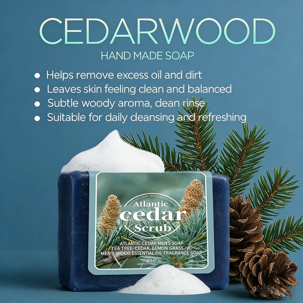 Men's Cedar Essential Oil Soap - огляд і ціна Essential Oil Soap
