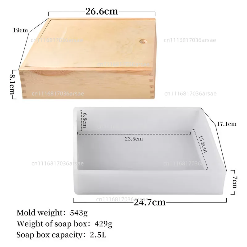 Silicone Soap Mold With Wooden - огляд і ціна Soap Making Process