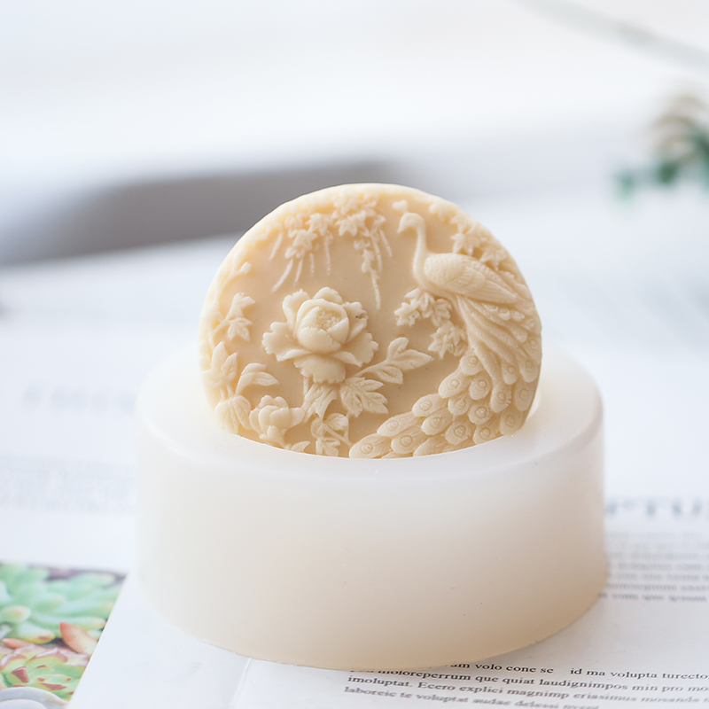 Peacock Flower Pattern Silicon - огляд і ціна Soap Making Line